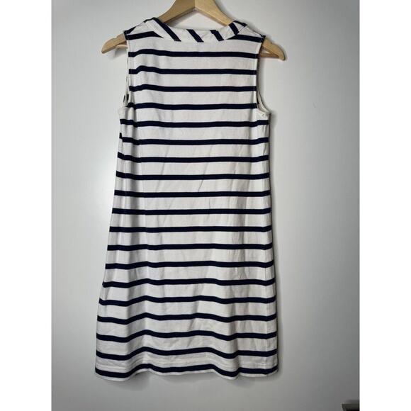 Kate Spade Shift Dress Womens MEDIUM Nautical Striped Sleeveless W/pockets Midi - Picture 6 of 7